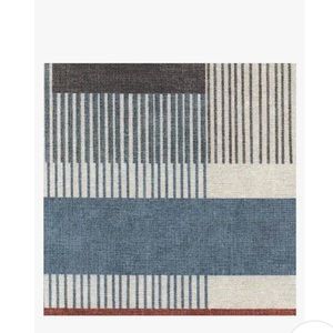Ruggable washable rug Quadra geometric pattern 5x7